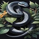 black snake wallpaper  screen for extension Chrome web store in OffiDocs Chromium