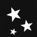 Black Theme White Stars  screen for extension Chrome web store in OffiDocs Chromium