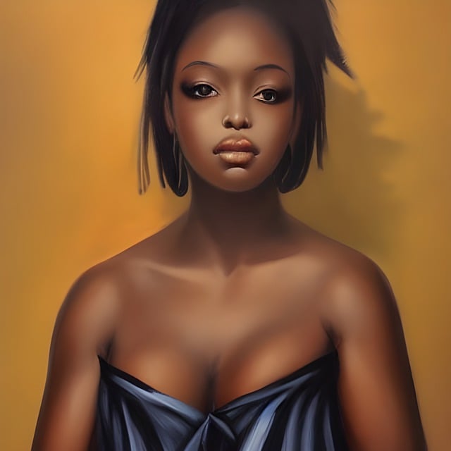Free download black woman girl portrait woman free picture to be edited with GIMP free online image editor