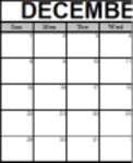Free download Blank December 2019 Calendar DOC, XLS or PPT template free to be edited with LibreOffice online or OpenOffice Desktop online