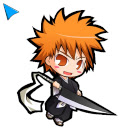 Bleach Anime Custom Cursor  screen for extension Chrome web store in OffiDocs Chromium
