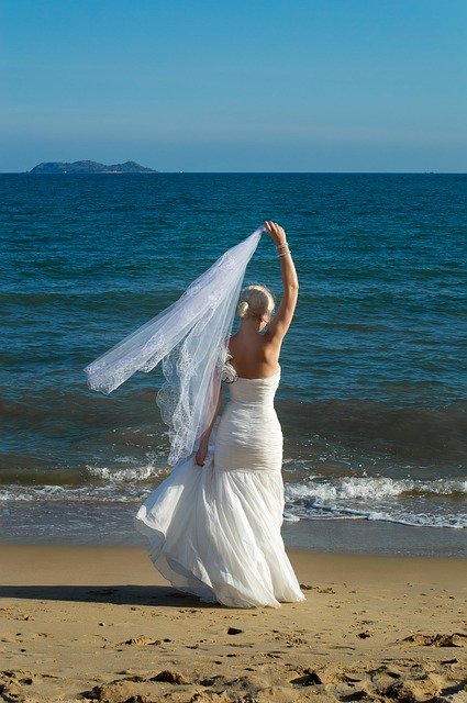 Free download Blonde In Wedding Dress White -  free free photo or picture to be edited with GIMP online image editor