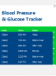 Free download Blood Pressure and Glucose Tracker DOC, XLS or PPT template free to be edited with LibreOffice online or OpenOffice Desktop online