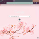 Blooming Pink Flowers Theme  screen for extension Chrome web store in OffiDocs Chromium