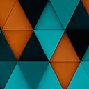 Blue and Orange Mosaic (4K Support)  screen for extension Chrome web store in OffiDocs Chromium