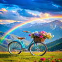 Blue bike wallpaper  screen for extension Chrome web store in OffiDocs Chromium