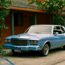Blue Car Parked by a House  screen for extension Chrome web store in OffiDocs Chromium