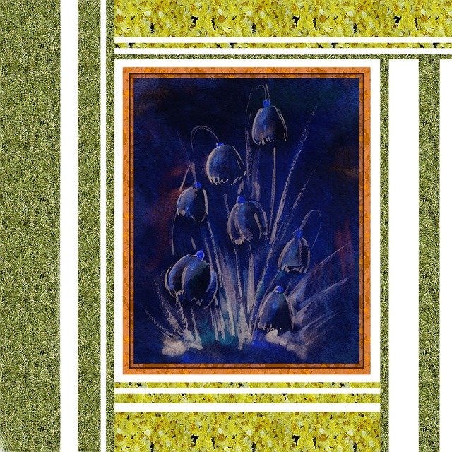 Free download Blue Flowers Tulip -  free illustration to be edited with GIMP free online image editor