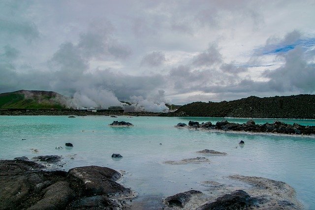 Free download Blue Lagoon Iceland Lake -  free photo or picture to be edited with GIMP online image editor
