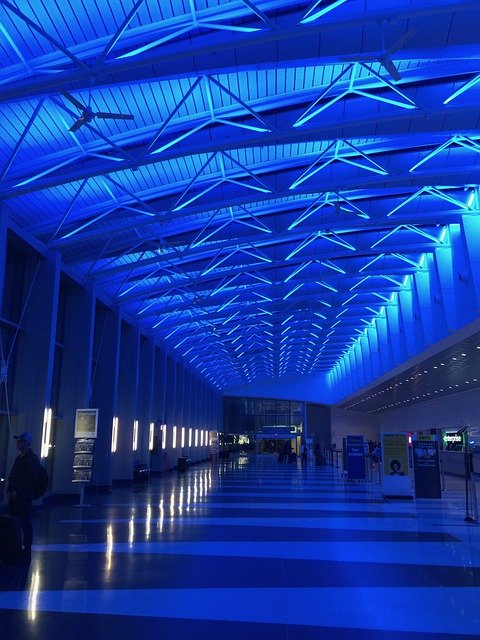 Free download Blue Light Architecture -  free free photo or picture to be edited with GIMP online image editor