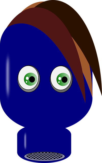 Free download Blue Mask Gasmask -  free illustration to be edited with GIMP free online image editor