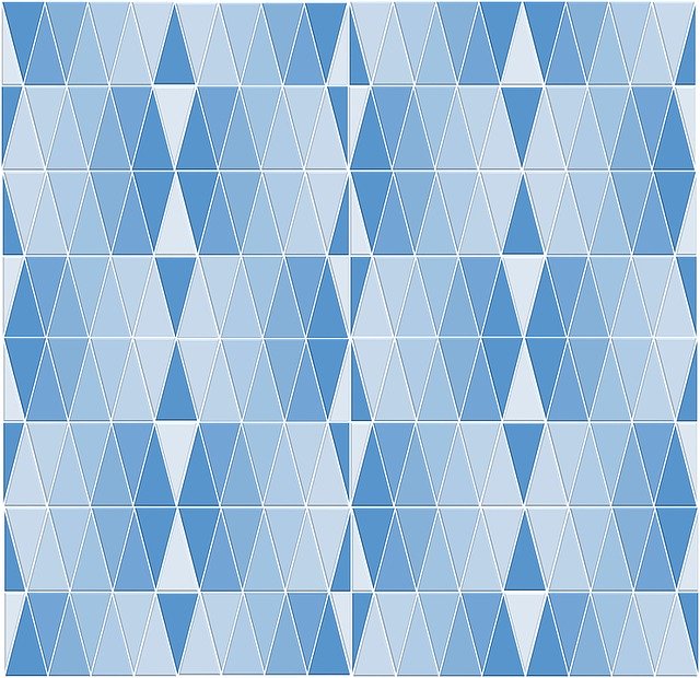 Free download Blue Monochrome Geometric -  free illustration to be edited with GIMP free online image editor