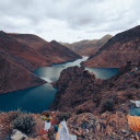 Blue mountains and rivers  screen for extension Chrome web store in OffiDocs Chromium