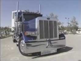 Free download Blue Peterbilt 379 Truck free photo or picture to be edited with GIMP online image editor