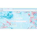 blue pink flowers  screen for extension Chrome web store in OffiDocs Chromium