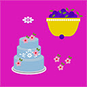 Blue Princess Cake Baking Game  screen for extension Chrome web store in OffiDocs Chromium