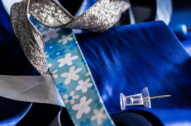 Free download Blue Ribbon Sewing -  free photo or picture to be edited with GIMP online image editor