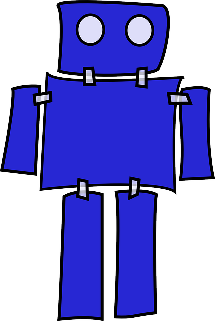 Free download Blue Robot Machine - Free vector graphic on Pixabay free illustration to be edited with GIMP free online image editor