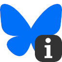 Bluesky Follower Info  screen for extension Chrome web store in OffiDocs Chromium