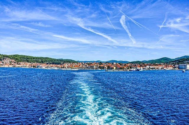 Free download Blue Sky Korcula Vela -  free photo or picture to be edited with GIMP online image editor