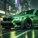 BMW M5 Green Live Wallpaper  screen for extension Chrome web store in OffiDocs Chromium