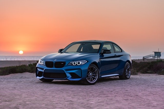 Free download bmw sunset beach car automobile free picture to be edited with GIMP free online image editor