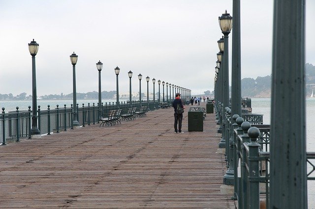 Scarica gratuitamente Boardwalk Jetty Pier: foto o immagine gratuita da modificare con l'editor di immagini online GIMP