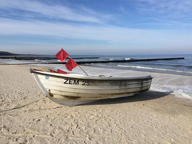 Free picture Boat Beach Baltic Sea -  to be edited by GIMP free image editor by OffiDocs