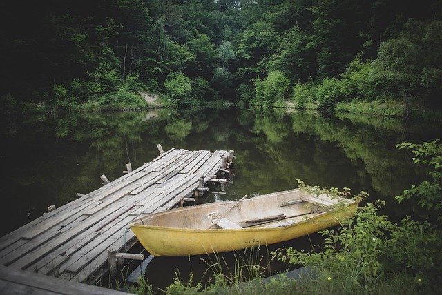 Template Photo Boat Bridge Lake -  for OffiDocs