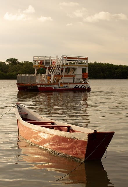 Free download boat canoe river sea beach sky free picture to be edited with GIMP free online image editor