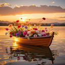 Boat drifting lazily Wallpaper  screen for extension Chrome web store in OffiDocs Chromium