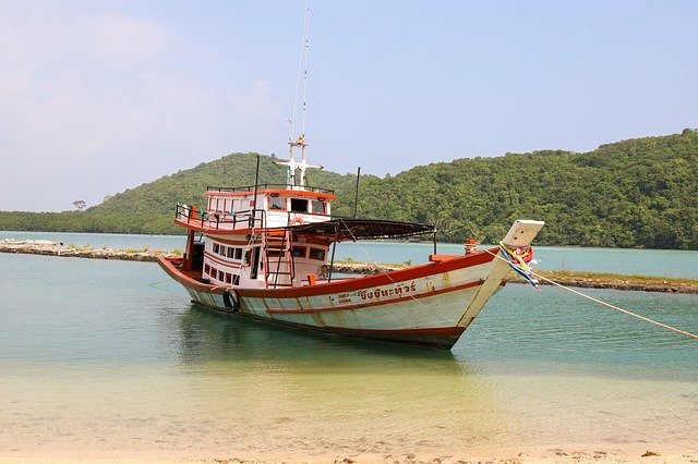 Free download Boat Old Koh Tan -  free free photo or picture to be edited with GIMP online image editor