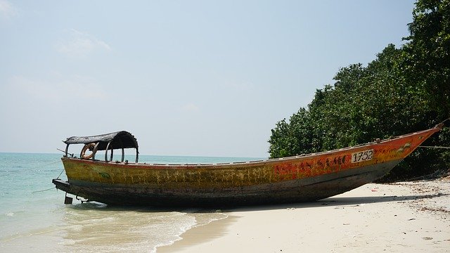 Free download Boat Old Sea -  free photo or picture to be edited with GIMP online image editor