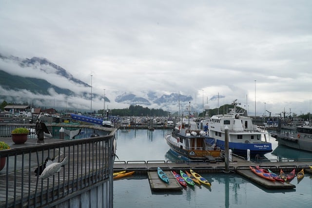 Free download boats dock alaska valdez glacier free picture to be edited with GIMP free online image editor