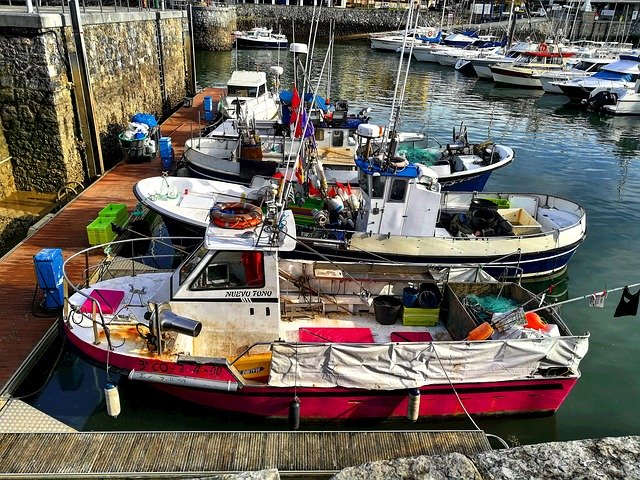 Free download Boats Fishing Spring -  free photo or picture to be edited with GIMP online image editor