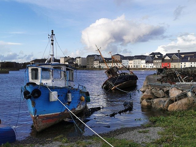 Free download Boats Galway Ireland -  free photo or picture to be edited with GIMP online image editor