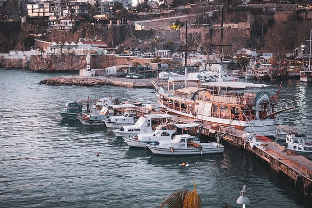 Free download boats port harbour pier antalya free picture to be edited with GIMP free online image editor