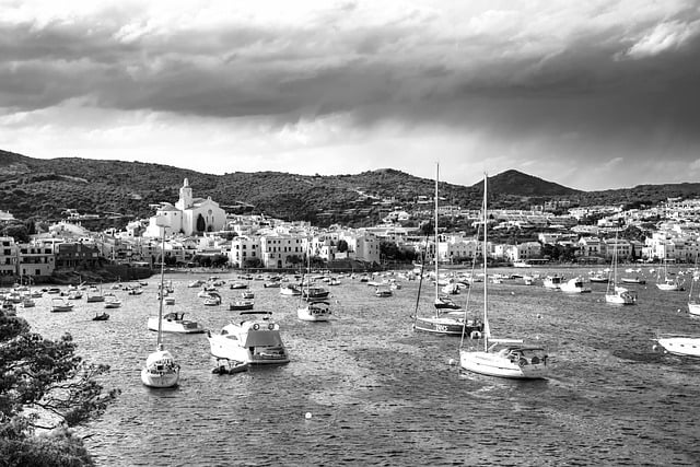 Free download boats sea coast town port free picture to be edited with GIMP free online image editor