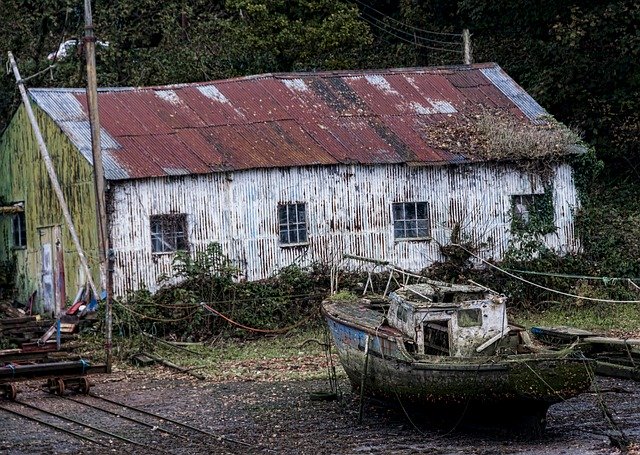 Free download Boat Yard Wreck -  free photo or picture to be edited with GIMP online image editor