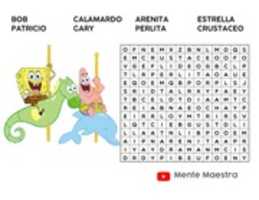 Free download BOB ESPONJA SOPA DE LETRAS MENTE MAESTRA free photo or picture to be edited with GIMP online image editor