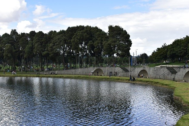 Free download Bogota Park Simon Bolivar Lake -  free photo or picture to be edited with GIMP online image editor