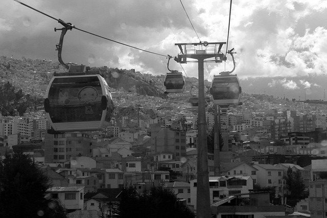 Muat turun percuma Bolivia Cableway City - foto atau gambar percuma untuk diedit dengan editor imej dalam talian GIMP