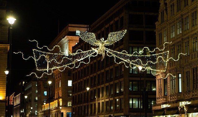 Download gratuito Bond Street London Lights - foto o immagine gratis da modificare con l'editor di immagini online di GIMP