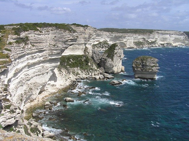 Gratis download Bonifacio Corsica Cliffs - gratis foto of afbeelding om te bewerken met GIMP online afbeeldingseditor