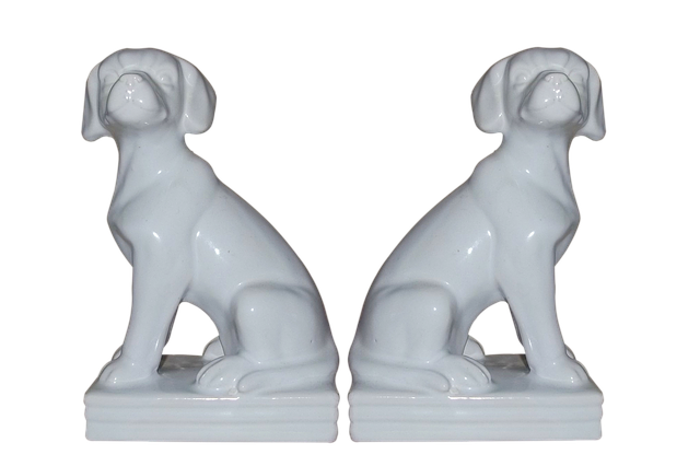 Free download Bookends Dogs Porcelain -  free illustration to be edited with GIMP free online image editor
