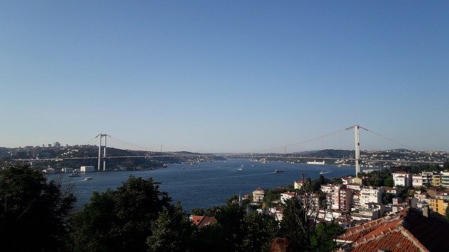 Download gratuito Ponte sul Bosforo Istanbul - foto o immagine gratuita da modificare con l'editor di immagini online GIMP