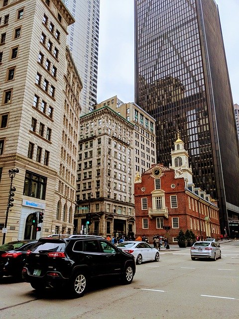 Gratis download Boston Downtown Tall Buildings - gratis foto of afbeelding om te bewerken met GIMP online afbeeldingseditor