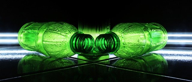 Free download Bottle Lightpainting Green -  free photo or picture to be edited with GIMP online image editor