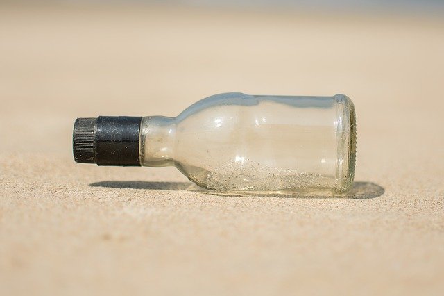 Free download Bottle Sand Beach -  free photo or picture to be edited with GIMP online image editor