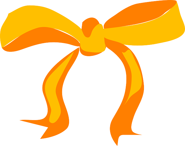 Free download Bow Yellow Present - Free vector graphic on Pixabay free illustration to be edited with GIMP free online image editor